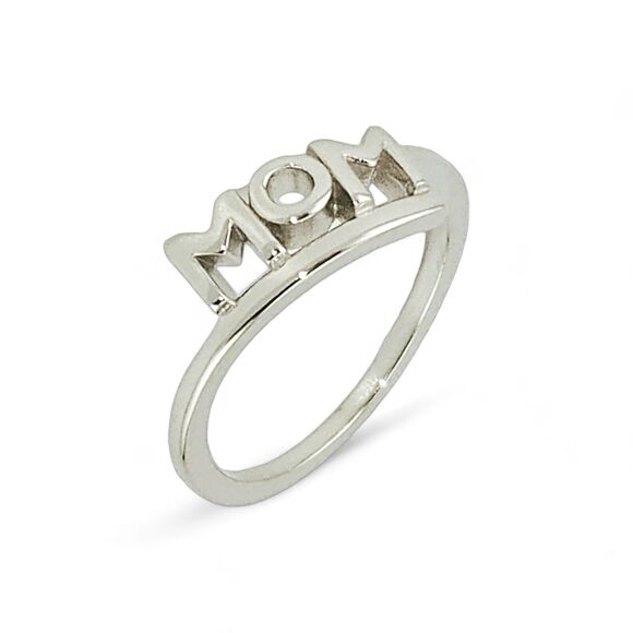 Sterling Silver 925 Mom Ring - Picture 1 of 5